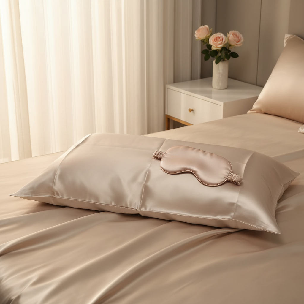 Taie d’Oreiller en Soie de Mûrier 19 Mommes – Beauté, Confort et Élégance Nocturne