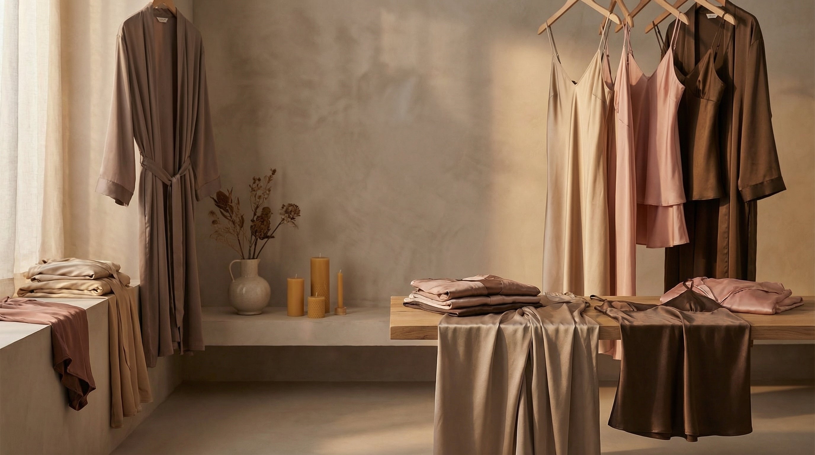 Linge de nuit en soie Image