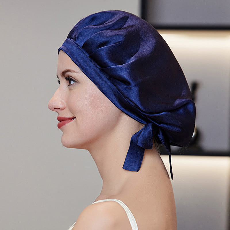 Bonnet de Nuit en Soie de Mûrier – Protection Cheveux Sans Frisottis