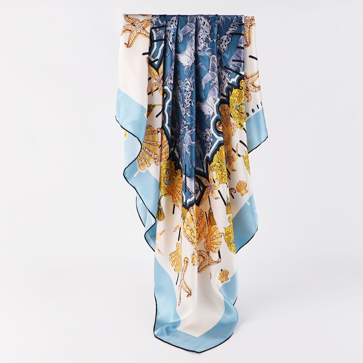 Foulard en Soie de Mûrier 106x106cm - Accessoire Cheveux et Style