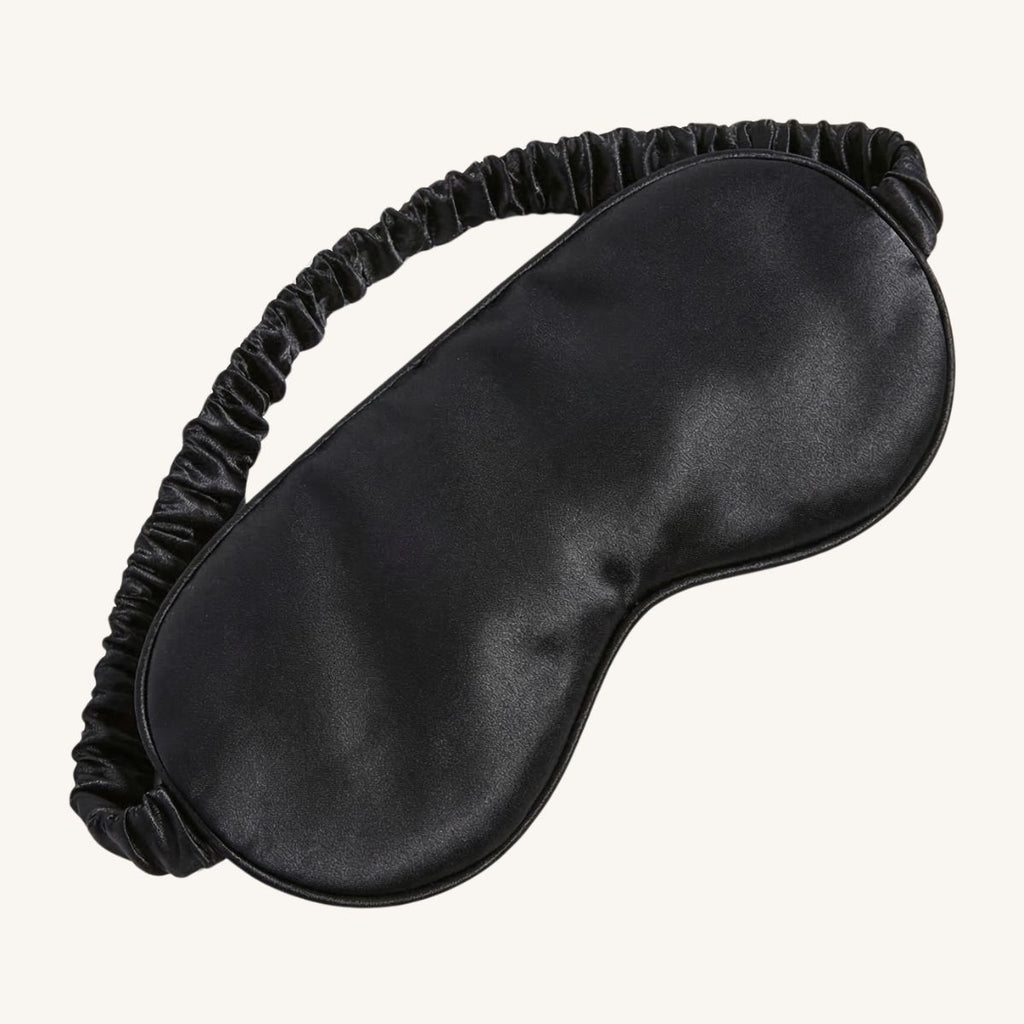 Masque de Sommeil en Soie de Mûrier — Rituel de Nuit Anti-Lumière