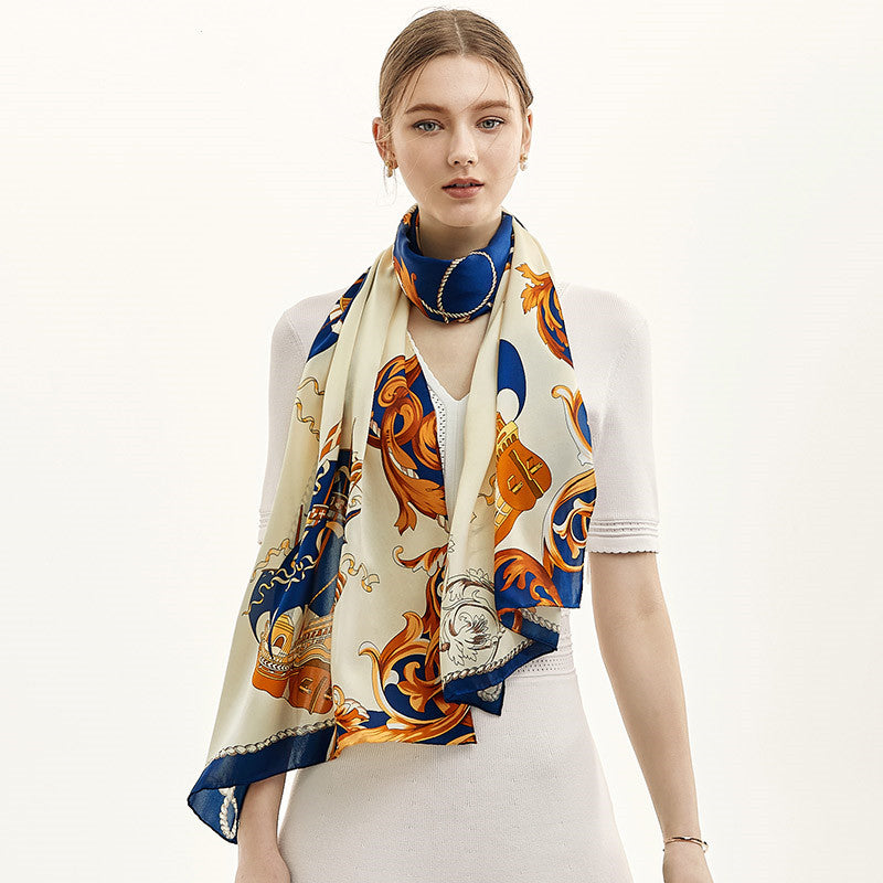 Foulard en Soie de Mûrier - Rectangle 52x172cm - DOUCEUR EN SOIE