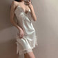 Nuisette Satin & Dentelle – Élégance Sensuelle