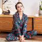 Pyjama en Soie Imprimée – Élégance Nocturne