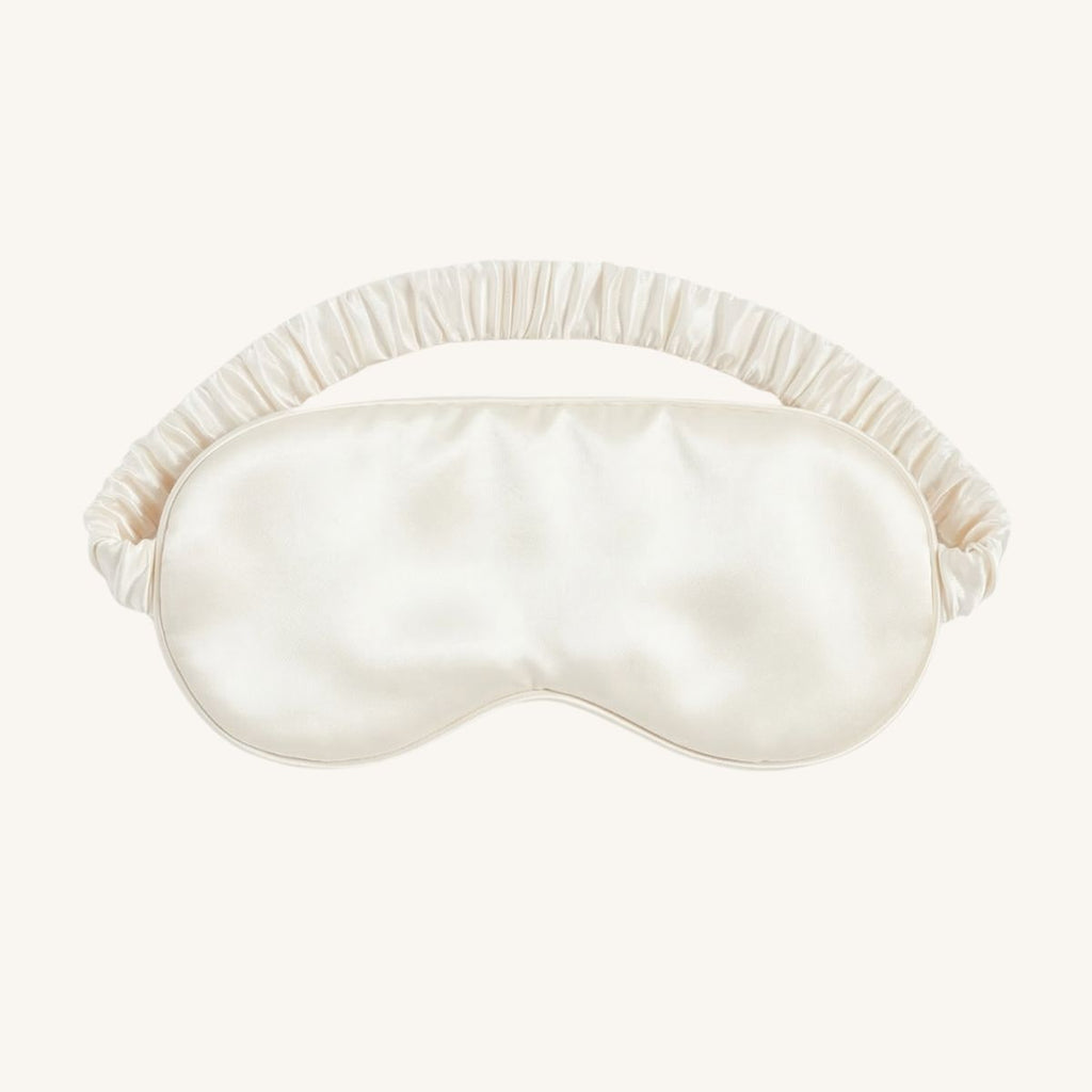 Masque de Sommeil en Soie de Mûrier — Rituel de Nuit Anti-Lumière