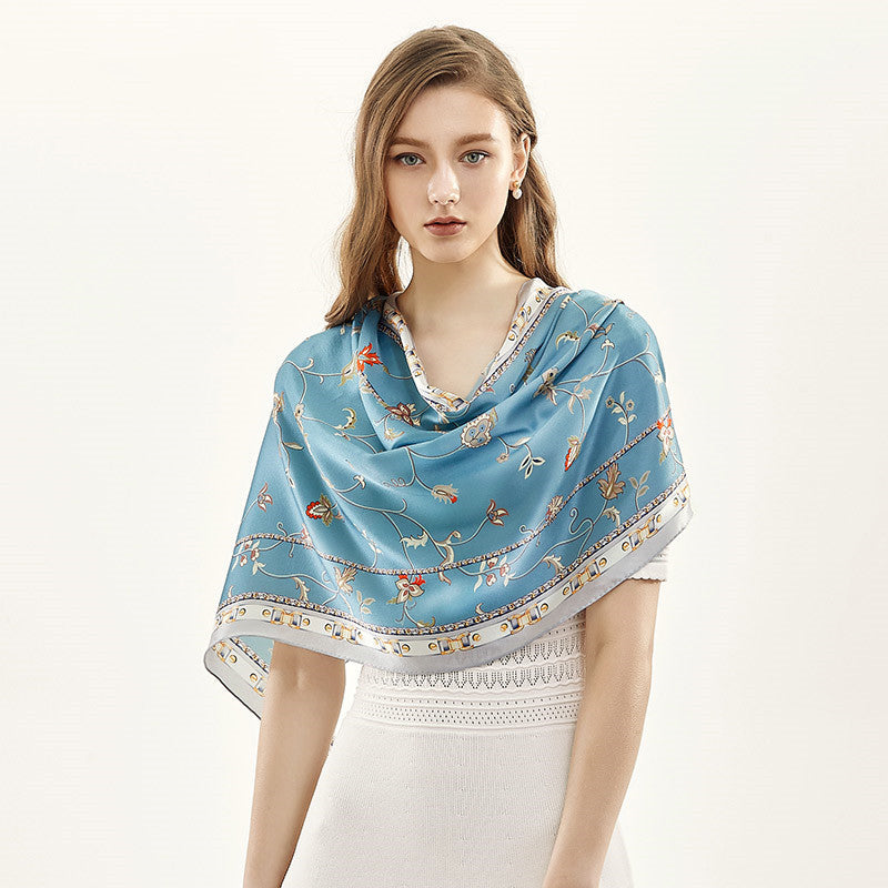 Foulard en Soie de Mûrier - Rectangle 52x172cm - DOUCEUR EN SOIE