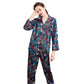 Pyjama en Soie Imprimée – Élégance Nocturne