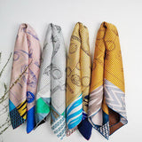 Foulard en Soie de Mûrier 110x110cm – Twill Imprimé Main