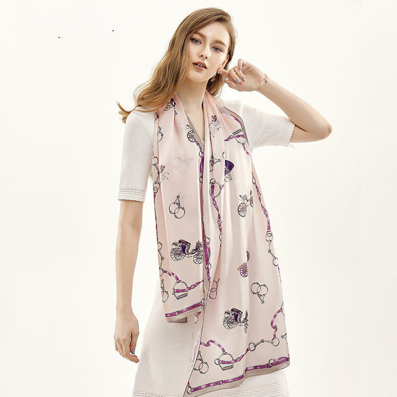 Foulard en Soie de Mûrier - Rectangle 52x172cm - DOUCEUR EN SOIE