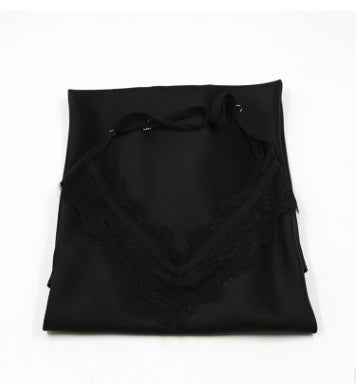 Nuisette en Soie de Mûrier avec Dentelle - DOUCEUR EN SOIE