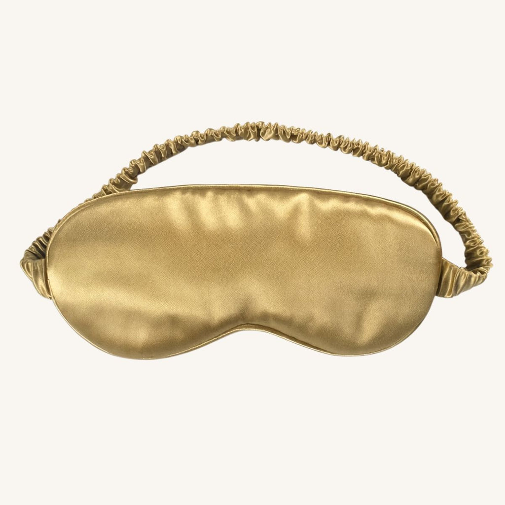 Masque de Sommeil en Soie de Mûrier — Rituel de Nuit Anti-Lumière