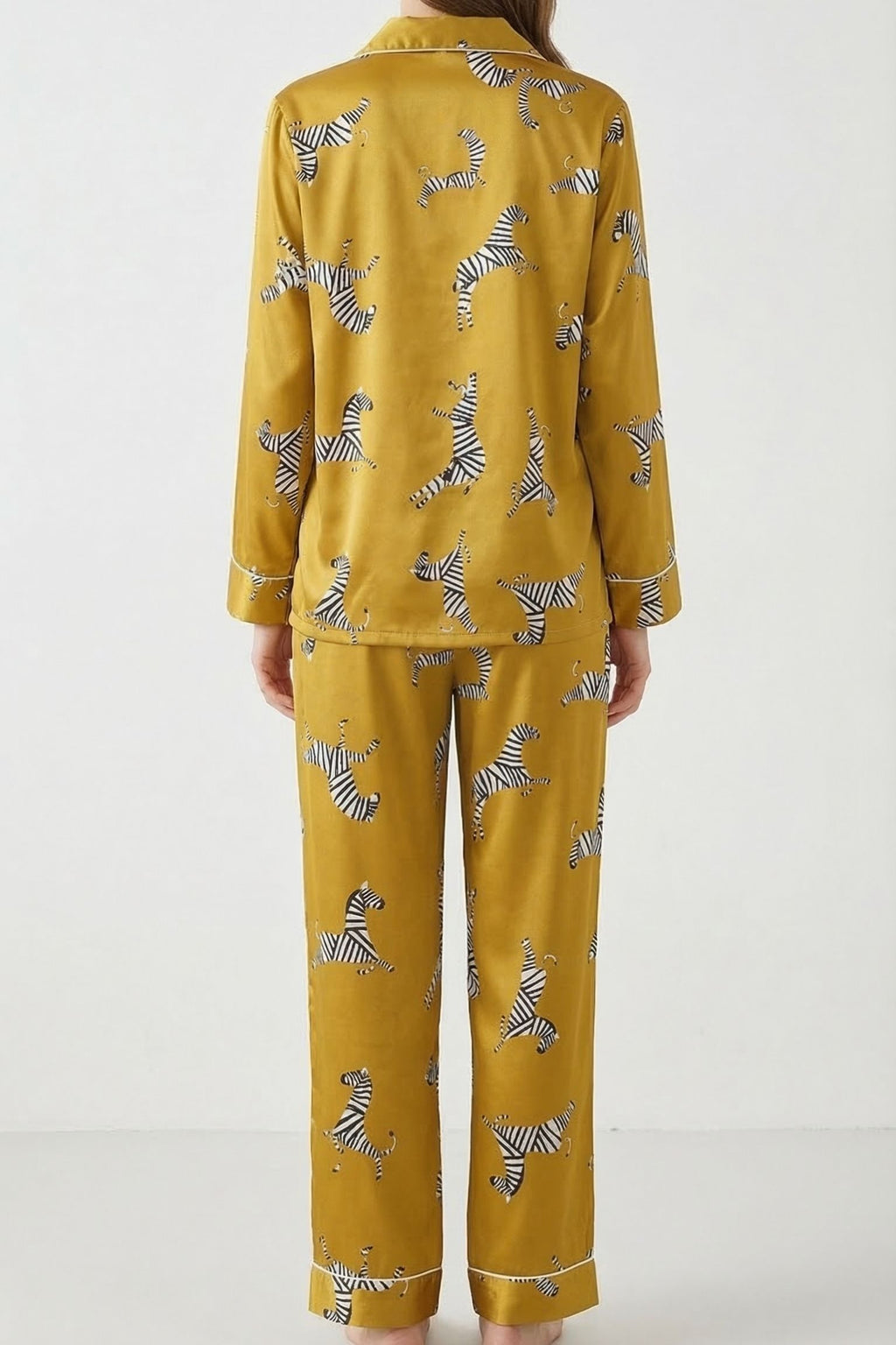 Pyjama en Soie de Mûrier à Motifs Ludiques | Douceur en Soie