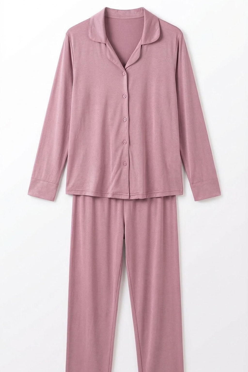 Pyjama en Soie de Mûrier - Col Chemise et Revers Élégants