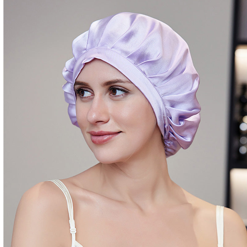 Bonnet de Nuit en Soie de Mûrier – Protection Cheveux Sans Frisottis