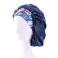 Bonnet de Nuit Bohème Grande Taille – Satin Doux & Bande Imprimée