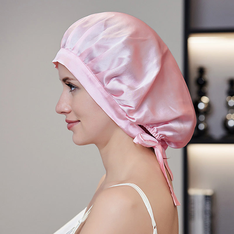 Bonnet de Nuit en Soie de Mûrier – Protection Cheveux Sans Frisottis