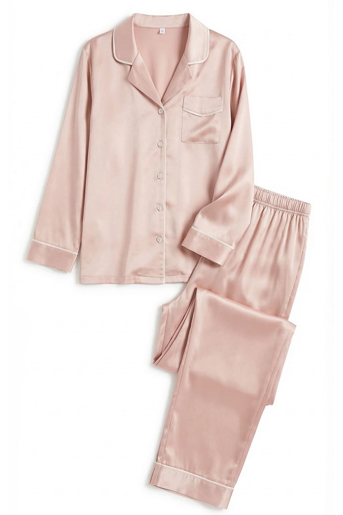 Pyjama en Soie de Mûrier Rose Coral | Ensemble de Nuit Luxe & Confort
