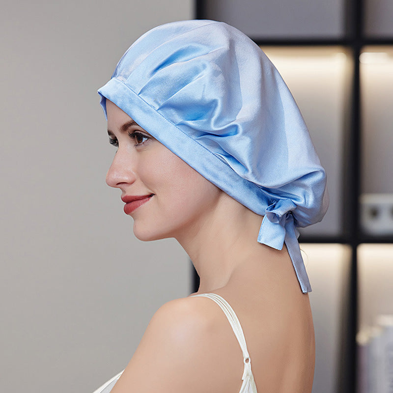 Bonnet de Nuit en Soie de Mûrier – Protection Cheveux Sans Frisottis