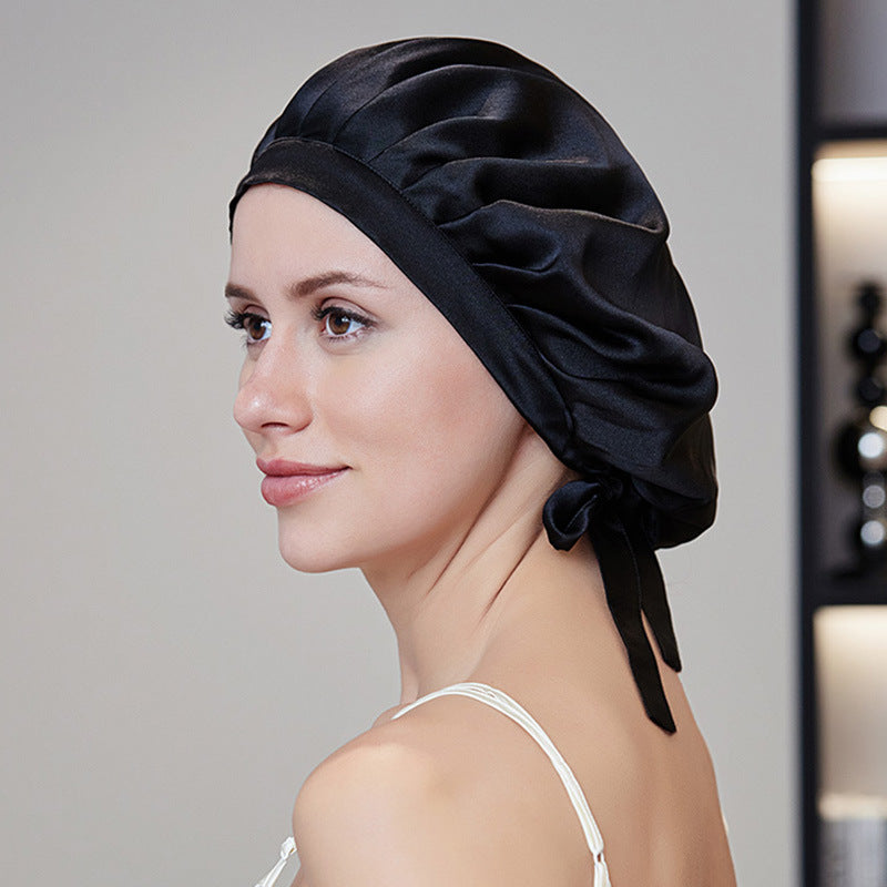 Bonnet de Nuit en Soie de Mûrier – Protection Cheveux Sans Frisottis