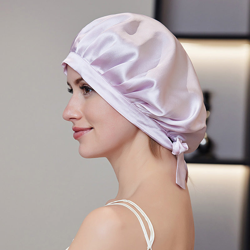Bonnet de Nuit en Soie de Mûrier – Protection Cheveux Sans Frisottis