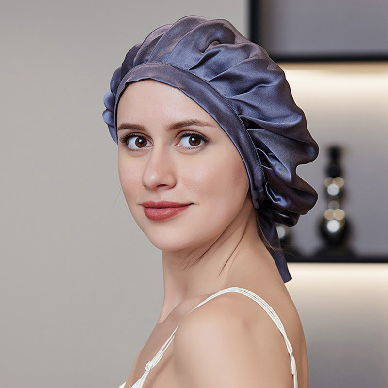 Bonnet de Nuit en Soie de Mûrier – Protection Cheveux Sans Frisottis